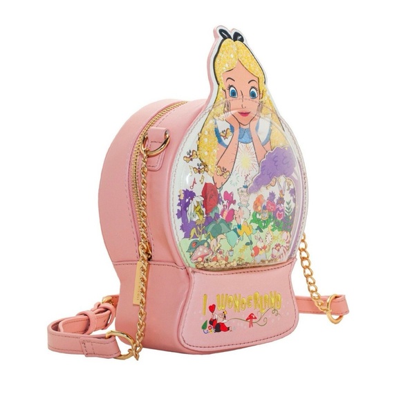 Danielle Nicole Disney Love Alive in Wonderland Magical Snowglobe Crossbody Bag - Picture 1 of 12